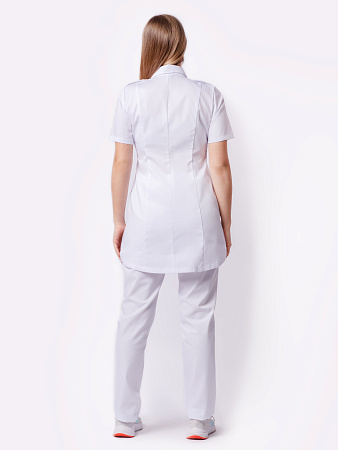 Блуза медицинская женская «Сафари», белый  